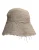 Linnen Bucket Hat met Versleten Detail