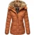 Marikoo dames winterjas Nekoo met imitatiebont capuchon & teddyvoering