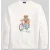 Polo Ralph Lauren regular fit sweatshirt van katoenmix met polo bear-print
