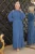 Jurk met ruches en stenen chiffon avondjurk