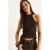 Gestructureerde Halternek Fitted Crop Blouse