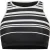 Zoggs Gestreepte crop-top voor dames (Zwart)