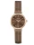 Eastside Analoog horloge  bruin / rose-goud