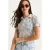 Bloemige Poloshirt Blouse