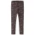 NAME IT MINI slim fit gebreide gebloemde legging – donkerbruin