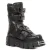 New Rock Punk halfhoge zwarte leren laarzen-M-422-S1