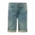 No Way Monday regular waist short medium blue denim
