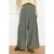 LOLALIZA wide leg regular waist broek lichtkaki