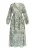 IZIA Jurk  goud / smaragd / jade groen / natuurwit