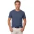 blauwe t-shirt opgenaaid logo Casa Moda korte mouw
