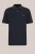 Fundamentals – Heren regular fit polo met structuur – Regular fit – Marineblauw – Katoen –