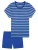 SCHIESSER Pyjama ‘Casual Essentials’  blauw / donkerblauw