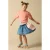 Sissy-Boy gebloemde korte rok blauw