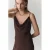 Mango midi zomerjurk met open rug – bruin