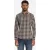 No Excess Shirt Yarn Dyed Check Dark Brown