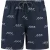 Shiwi Men Swimshort Waves Embroidered Dark Navy Blue
