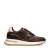 Manfield leren sneakers bruin