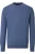 Redmond Casual Trui ronde hals blauw, Effen