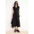 TRENDYOLMİLLA Dames Zwart Effen Midi Mouwloos Casual Blousejurk Jurken
