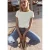 Basic shirt met boothals