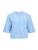 OBJECT Gebreid vest ‘OBJThess’  lichtblauw / geel / wit