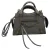 Balenciaga Mini Neo Classic City Croc-Embossed Handtas in Grijs Leder