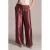 Yest wide leg regular waist broek roodbruin