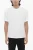 Effen kleur Easy Fit T-shirt met ronde hals in wit