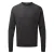 Premier Heren gebreid katoenen crew neck sweatshirt (Houtskool)