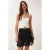 Getextureerde Minirok met Elastische Taille