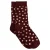 WE Fashion sokken met stippen bordeauxrood