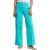River Woods Pant High Waist Large Leg Green