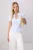 TRENDYOLMİLLA Dames Blauw Effen Kort Slim fit Overhemden