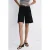 Mango straight leg denim short – zwart