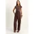 Hoge Taille Wijde Pantalon met Plooien