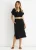 Zwarte Air Flow oversized jurk met ceintuur