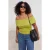 Trendyol Curve Dames Groen Effen Mouwloos Getailleerd Grote maten Blouses
