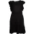 Zadig & Voltaire, Zwarte mouwloze jurk met ruffles