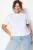 Trendyol Curve Dames Wit Effen Kort Regular fit Grote maten T-shirts