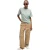 Hugo Hacarpe cargo-broek met rechte pijpen voor dames (Beige)
