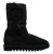 Gequiltte Nylon Botten Stijl Zwart