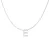 Luxenter Sterling Zilver 925 gerhodineerd collier – Alfabet