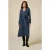 Oltre Patterned Midi Dress Blue