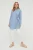 Trendyol Modest Dames Blauw Effen Lang Relaxed fit Modest Overhemden
