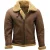 Heren Ginger Brown B3 WW2 Lamsleer Vlieger Aviator Jack – Houston