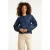 Smashed Lemon Jeansjack van donkerblauw denim |