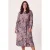 Miss Etam Plus blousejurk met print – donkerrood