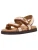 STEVE MADDEN Sandalen met riem  crème / roestbruin