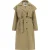Dreimaster Trenchcoat Dames lichte olijf