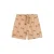 Swim Essentials zwemshort met all over print lichtbruin